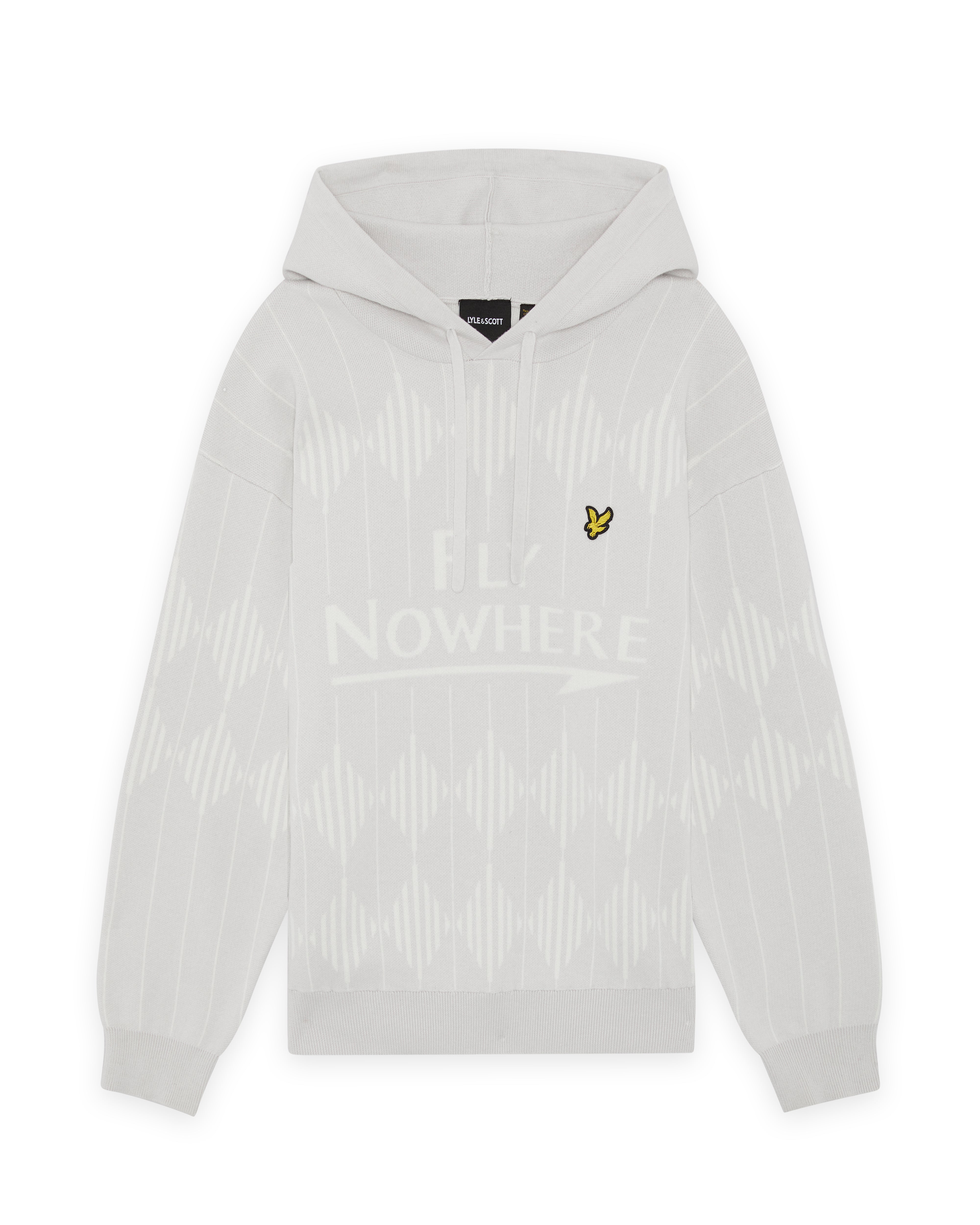 Fly Nowhere + Lyle & Scott Knit Golf Hoodie Moonstone