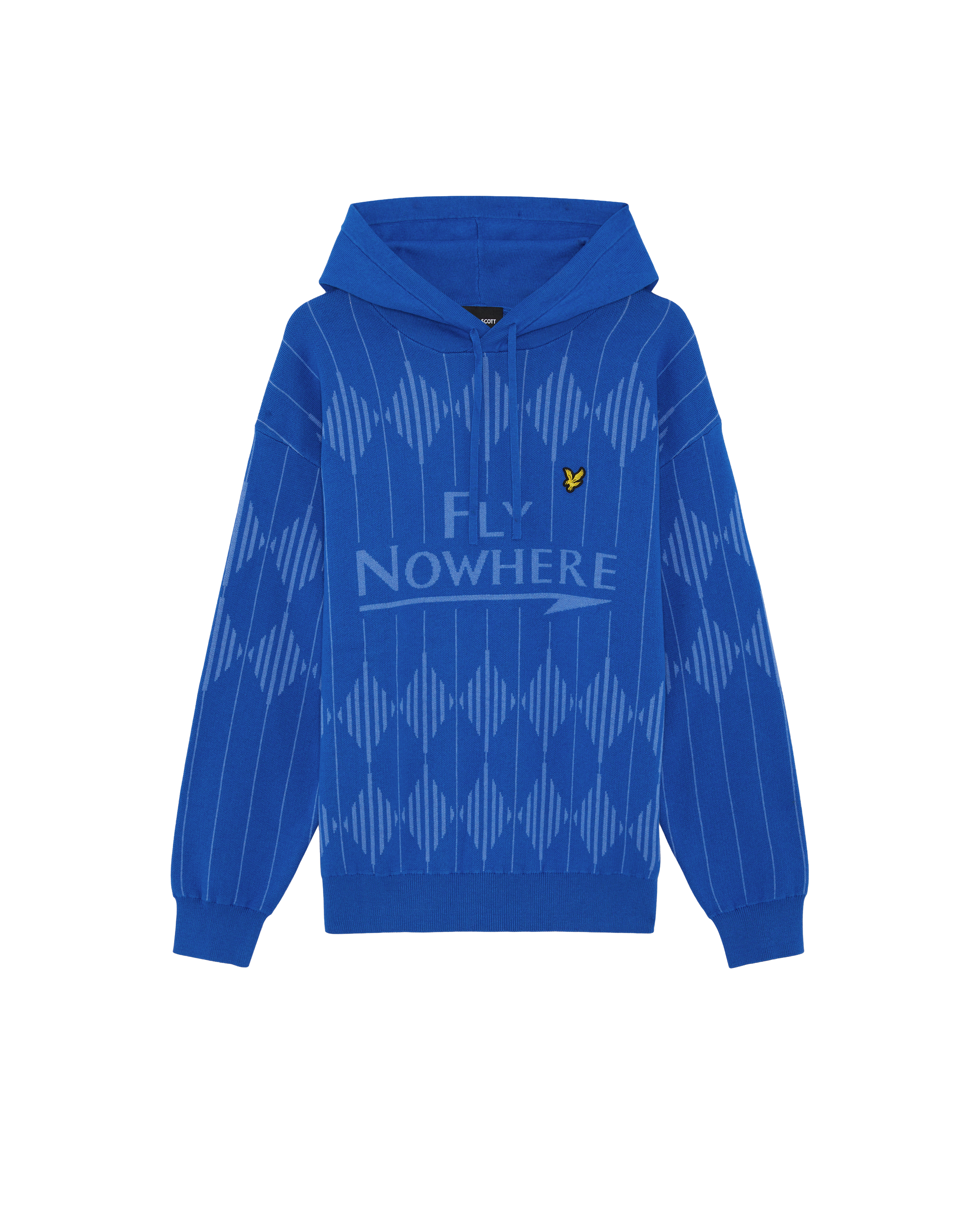 Lyle & Scott by Fly Nowhere Cashmere Blend Hoodie - Blu