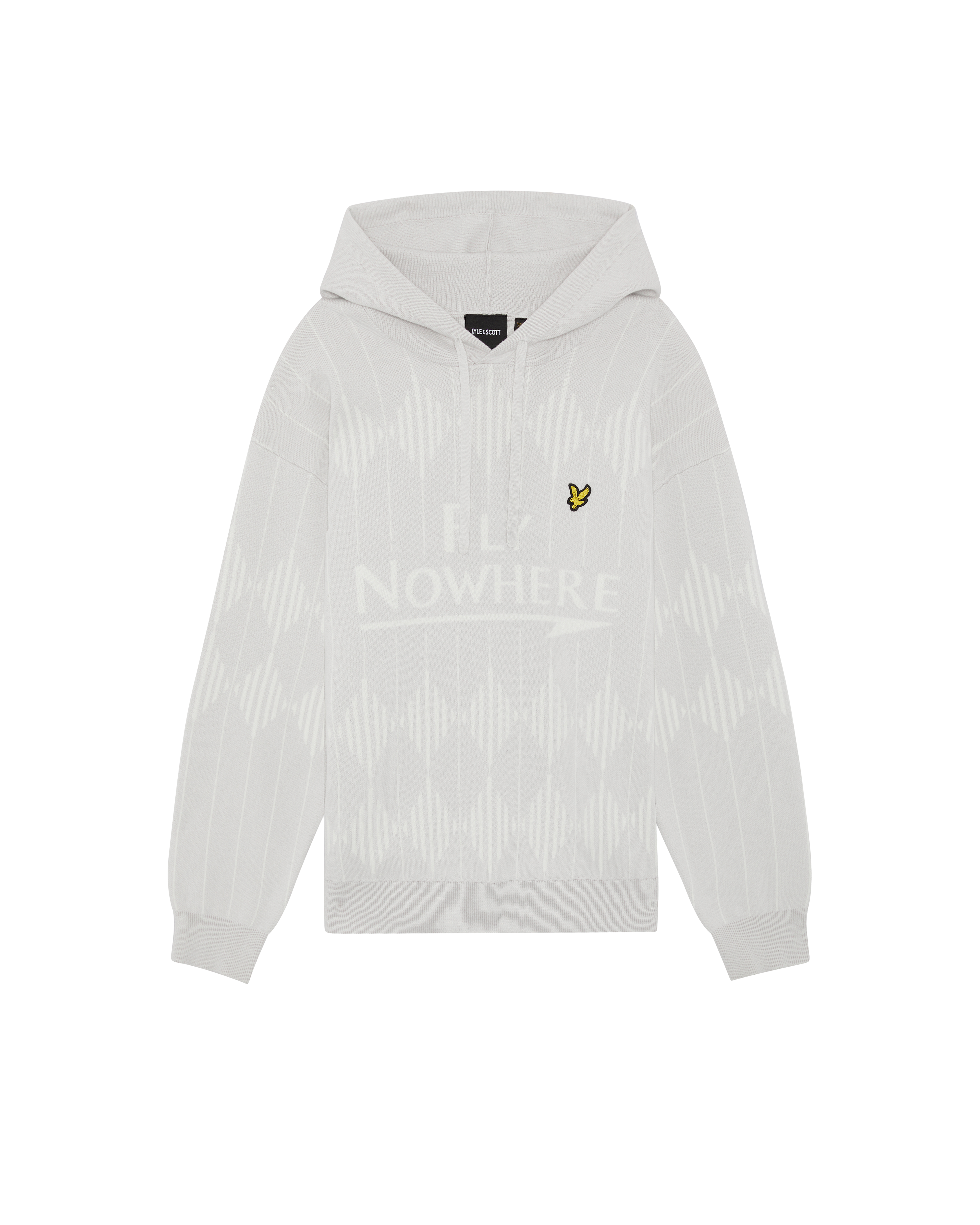 Lyle & Scott by Fly Nowhere Cashmere Blend Hoodie - Ash