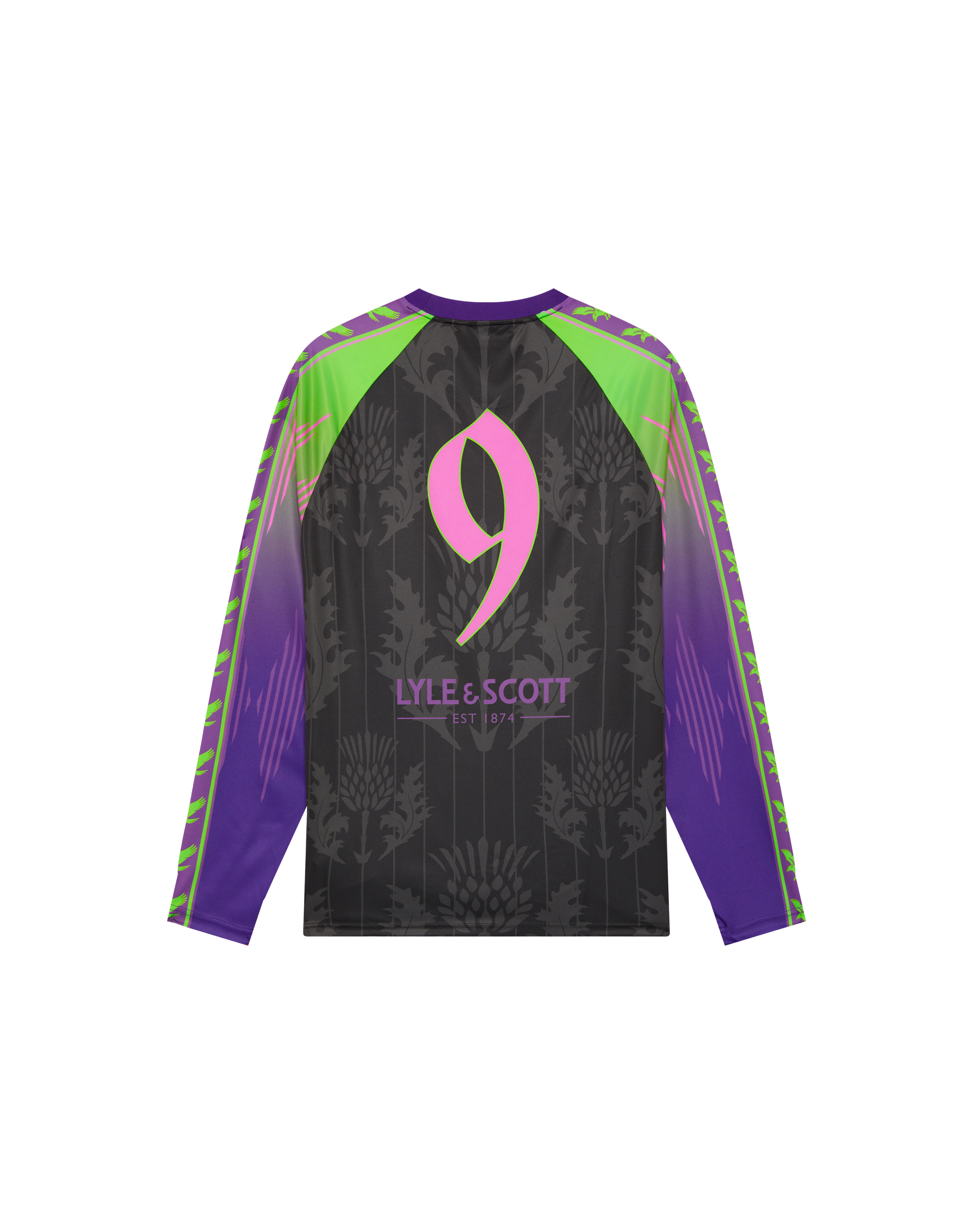 Fly Nowhere + Lyle & Scott Mercatino Jersey, L/S Neon Purple