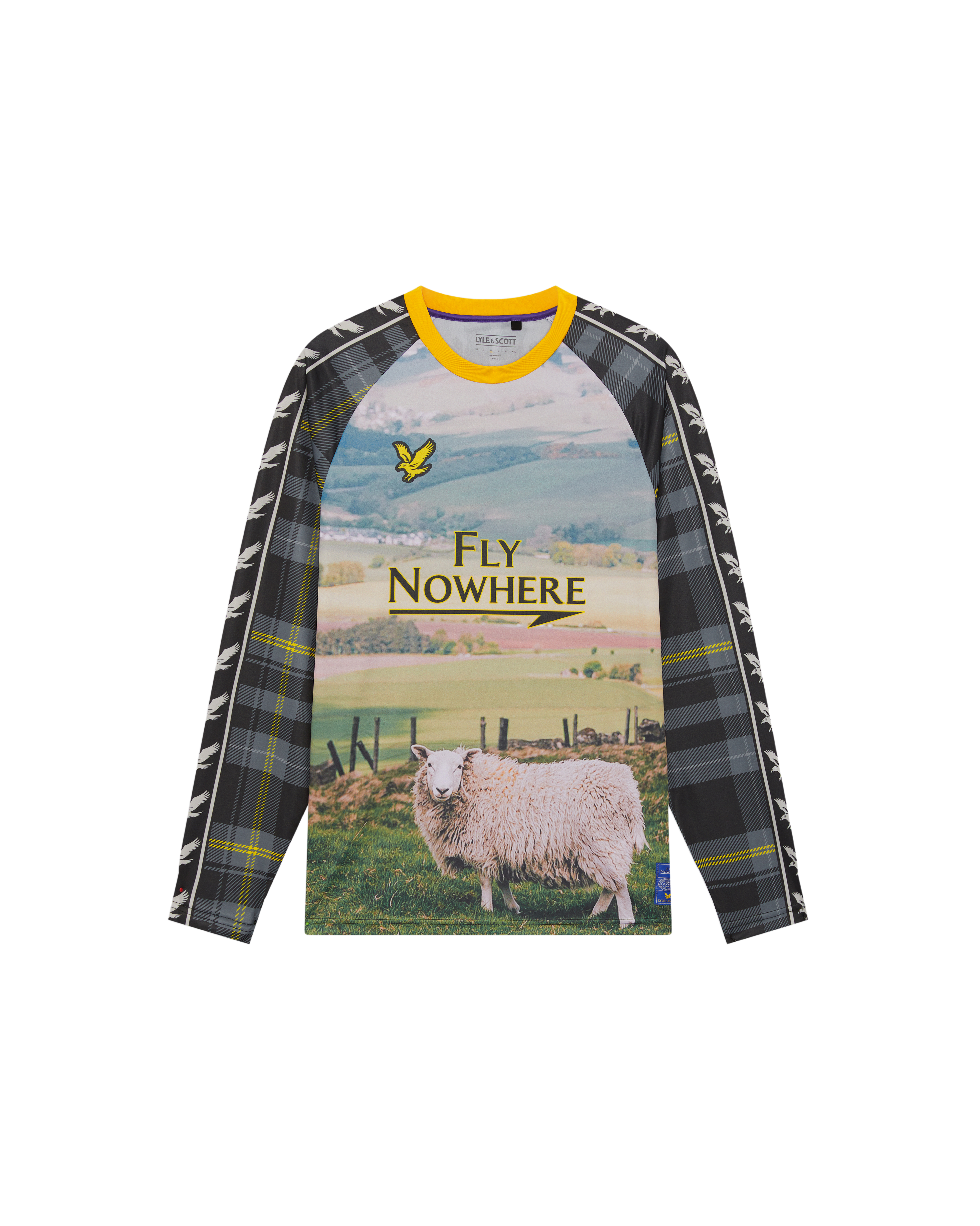 Fly Nowhere + Lyle & Scott Mercatino Jersey, L/S Jet Black
