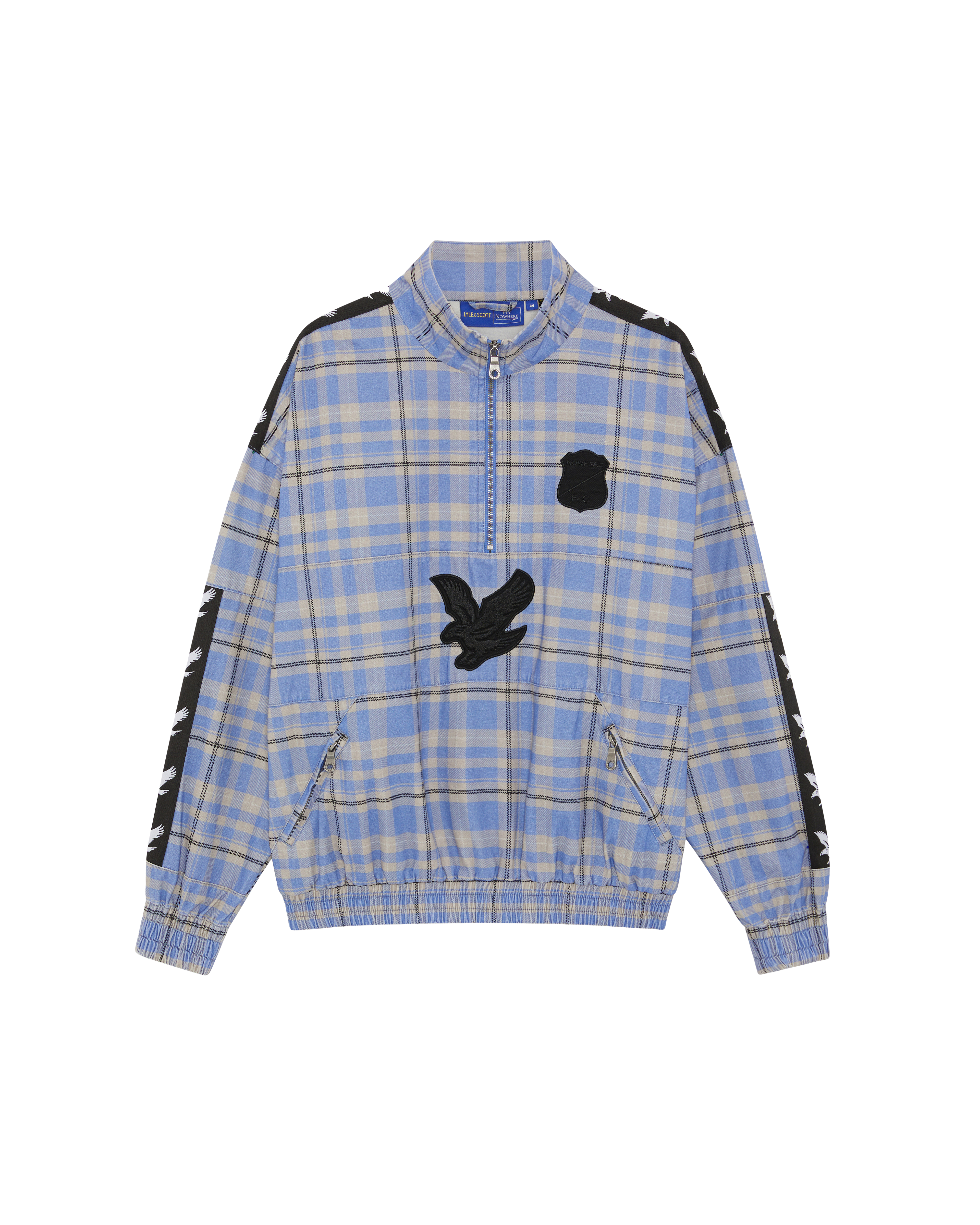 Lyle & Scott Nowhere FC Drill Jacket - Blue Tartan