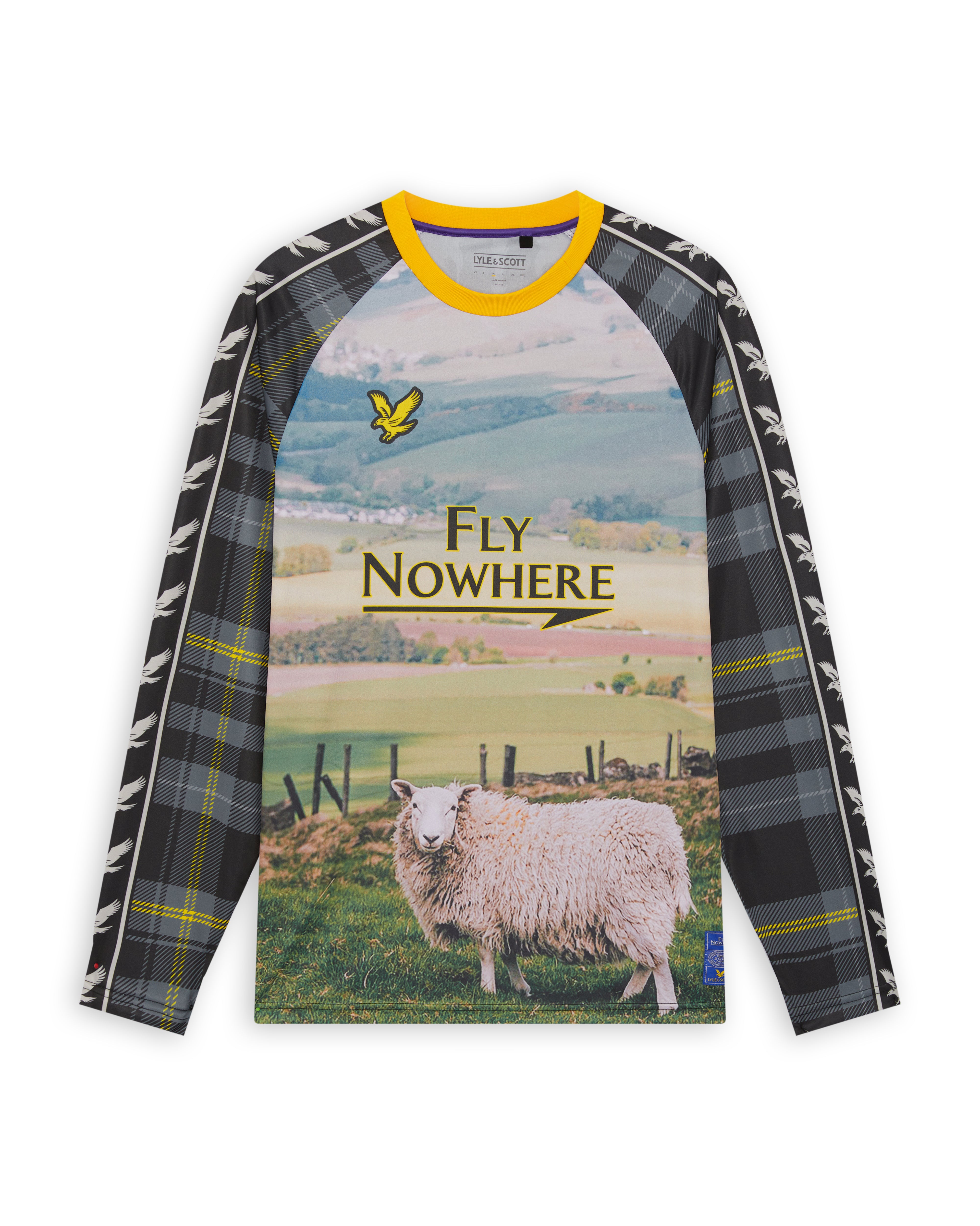 Fly Nowhere + Lyle & Scott Mercatino Jersey, L/S Jet Black
