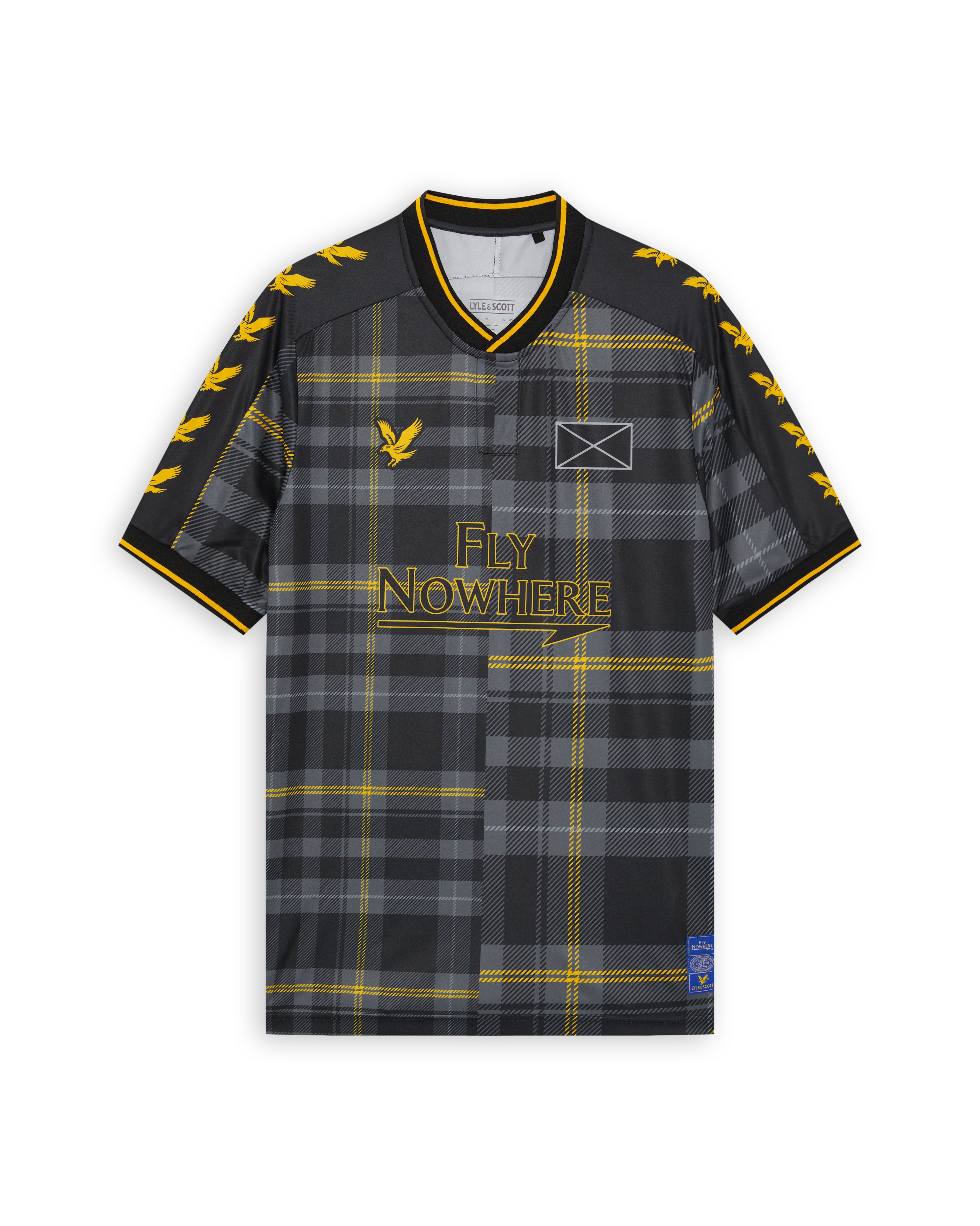 Fly Nowhere + Lyle & Scott Mercatino Jersey, S/S Jet Black